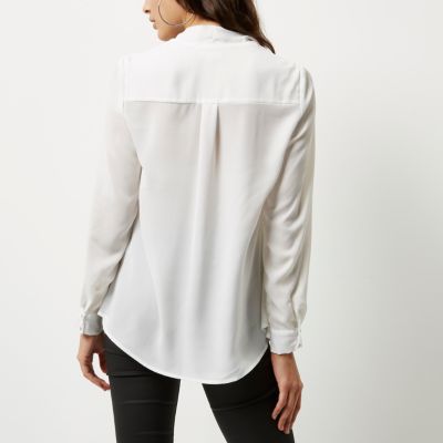 White 2 in 1 blouse